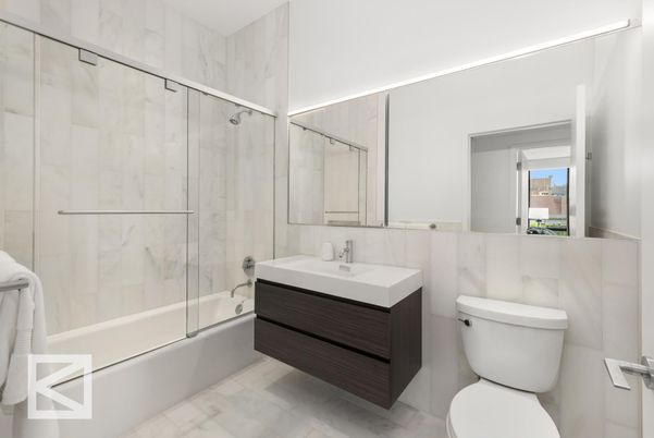 Bathroom, Glass Shower, Interior, Marble Walls