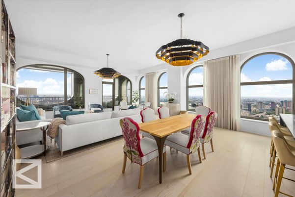 Dining room, Interior, Living room, Pendant Lights, Wood Texture Flooring