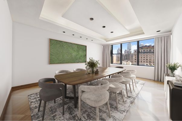 Dining room, Interior, Recessed Lighting