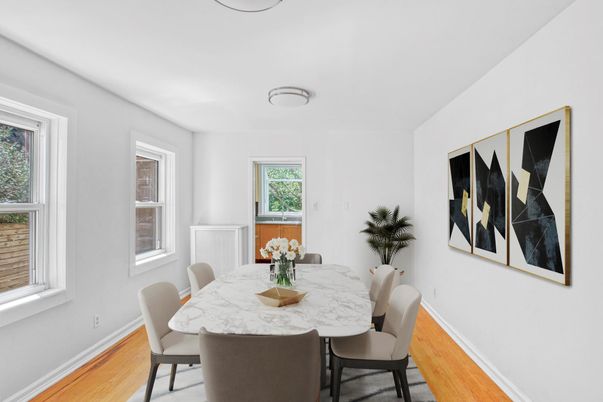 Dining room, Interior, Wood Texture Flooring