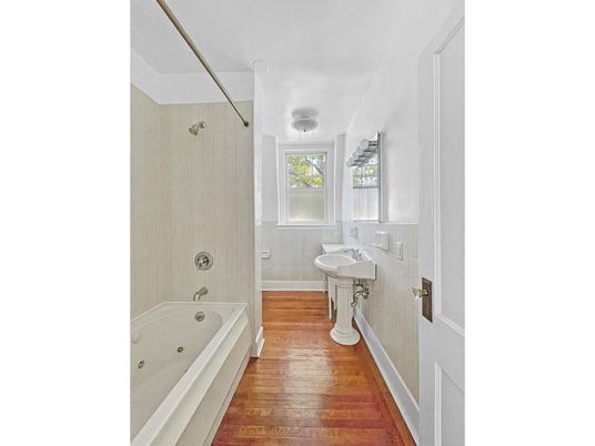 Bathroom, Interior, Wood Texture Flooring