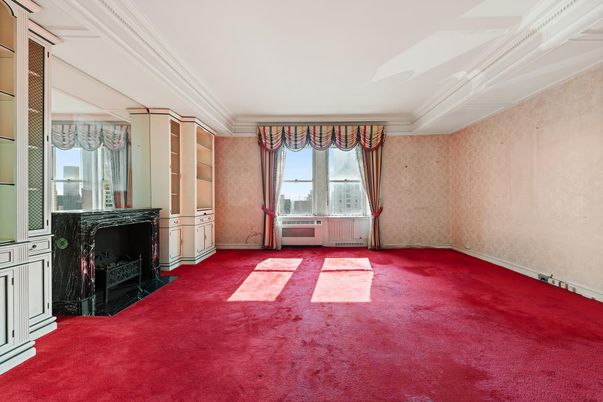 Empty room, Fireplace, Interior