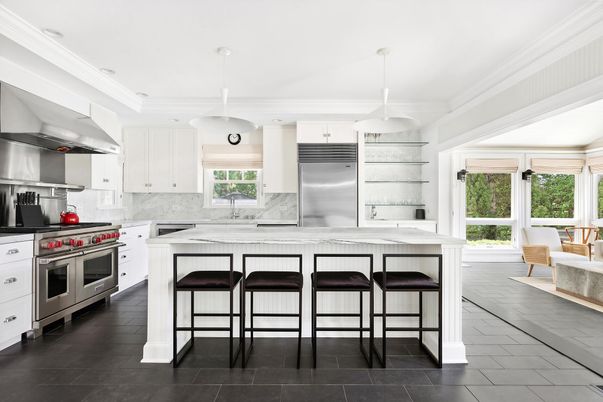 Interior, Kitchen, Pendant Lights, Recessed Lighting, Stainless Steel Appliances
