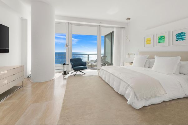 Bedroom, Interior, Water, Wood Texture Flooring