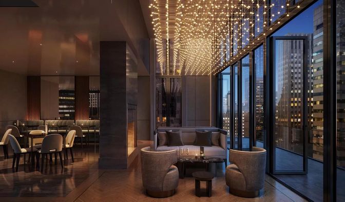 Dining room, Interior, Living room, Pendant Lights, Wood Texture Flooring