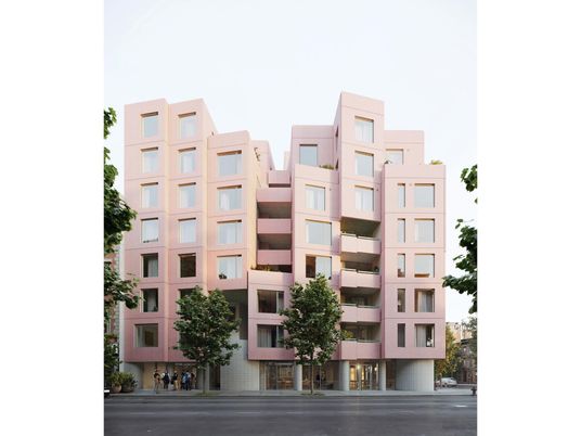 Exterior, Facade, Condo Building