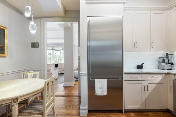 Interior, Kitchen, Pendant Lights, Stainless Steel Appliances, Wood Texture Flooring