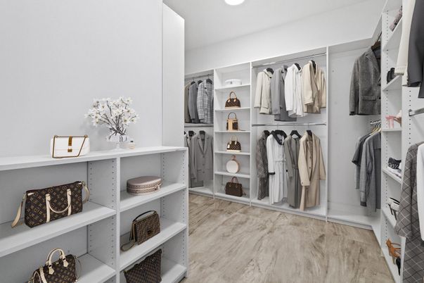 Interior, Recessed Lighting, Walk-in Closets, Wood Texture Flooring