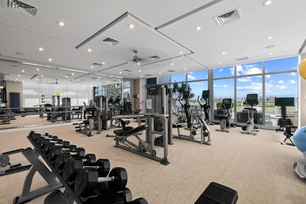 Fitness Equipment, Gym, Interior, Recessed Lighting