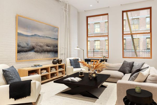 Interior, Living room, Recessed Lighting