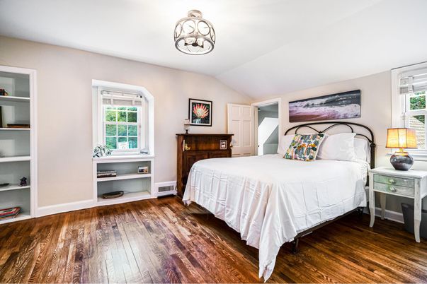 Bedroom, Interior, Wood Texture Flooring