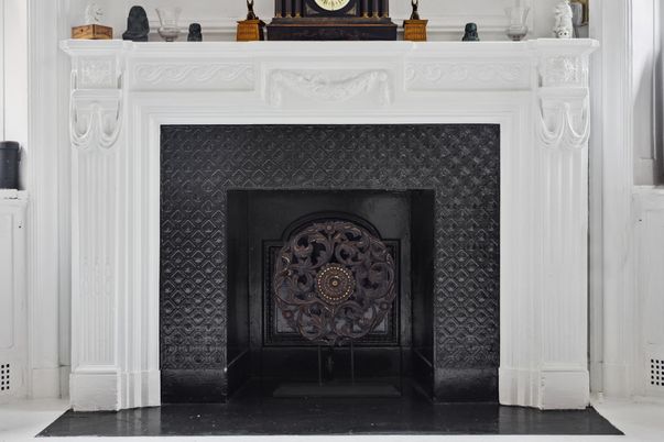 Fireplace, Interior, Wood Texture Flooring