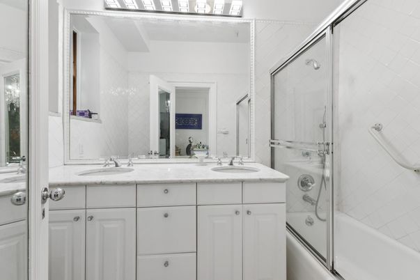 Bathroom, Dual Sink Vanities, Glass Shower, Interior