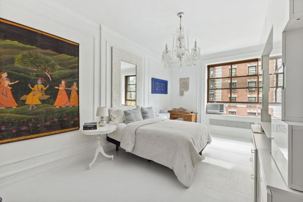 Bedroom, Chandelier, Interior