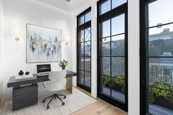 Home Office, Interior, Wood Texture Flooring