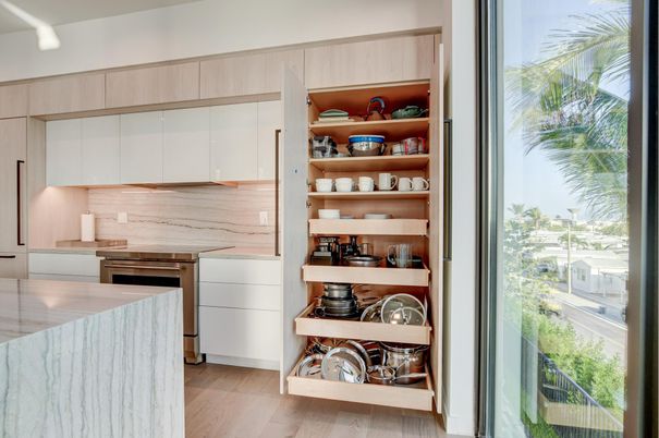 Interior, Kitchen, Wood Texture Flooring