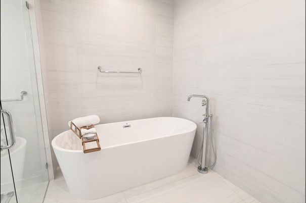 Bathroom, Free Standing Baths, Glass Shower, Interior