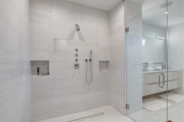Bathroom, Glass Shower, Interior