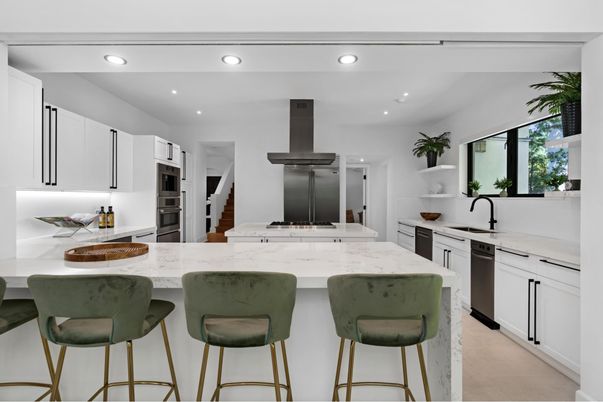 Interior, Kitchen, Recessed Lighting, Stainless Steel Appliances