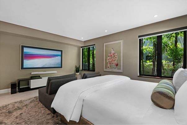 Bedroom, Interior, Recessed Lighting