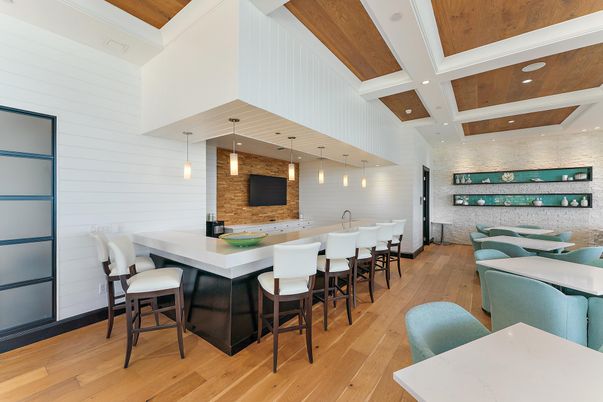 Dining room, Interior, Pendant Lights, Recessed Lighting, Stone Walls, Wooden Beams, Wooden Ceilings, Wood Texture Flooring