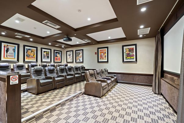 Home Theatre Room, Interior, Projection Screen, Recessed Lighting, Theatre Room