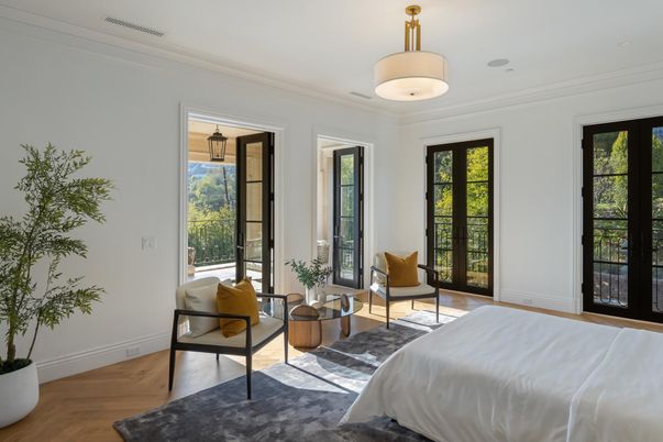 Bedroom, Interior, Wood Texture Flooring
