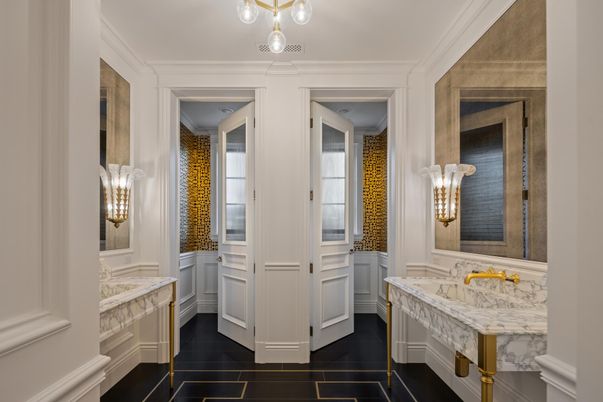 Bathroom, Interior, Wood Texture Flooring
