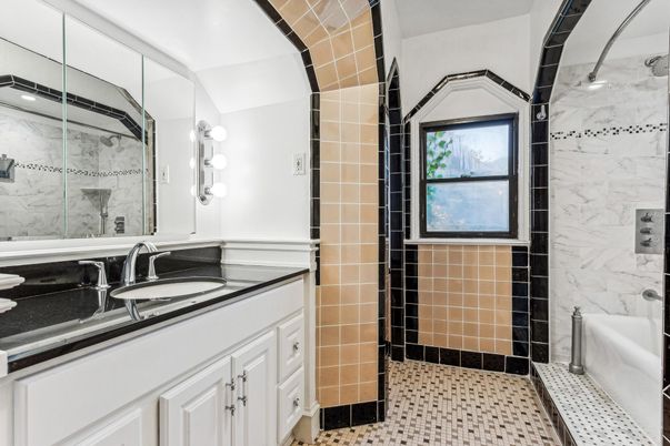 Bathroom, Glass Shower, Interior, Marble Walls