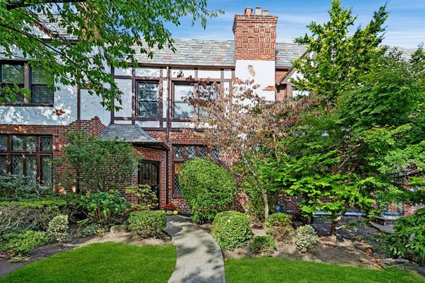 Exterior, Facade, Brick Facade, Tudor Revival