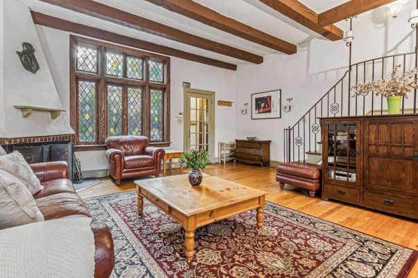 Interior, Living room, Wooden Beams, Wood Texture Flooring