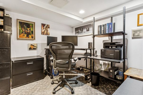 Home Office, Interior, Recessed Lighting