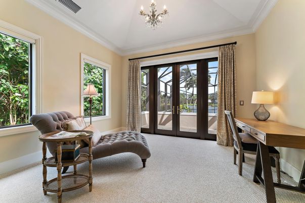 Chandelier, Home Office, Interior