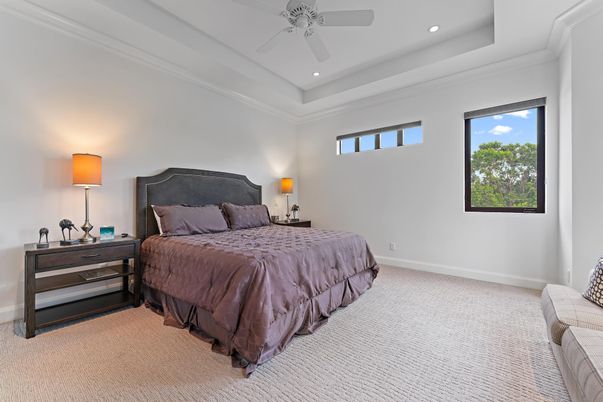 Bedroom, Interior, Recessed Lighting