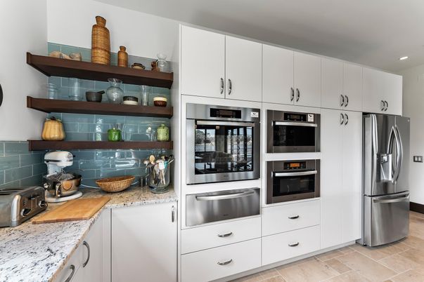 Interior, Kitchen, Recessed Lighting, Stainless Steel Appliances