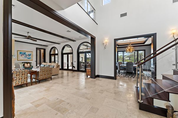 Chandelier, Dining room, Interior, Recessed Lighting