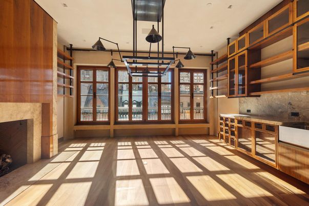 Fireplace, Interior, Wood Texture Flooring