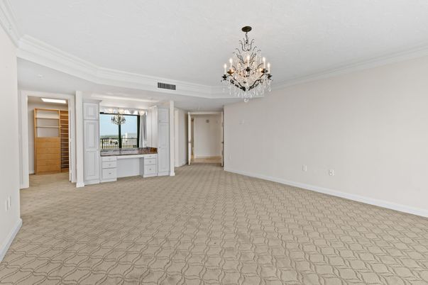 Chandelier, Empty room, Interior