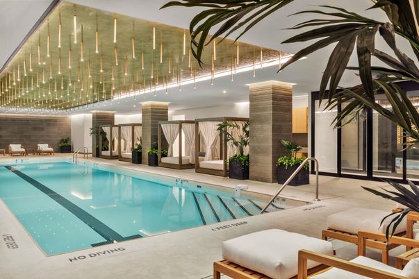 Interior, Pool, Recessed Lighting