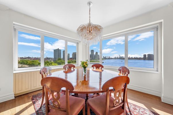 Chandelier, Dining room, Interior, Water, Wood Texture Flooring