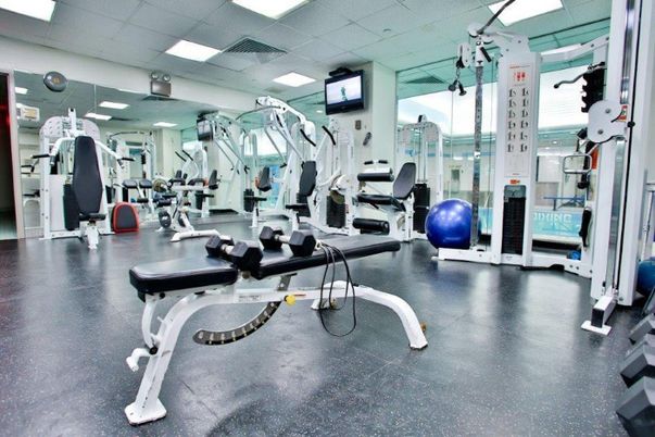 Fitness Equipment, Gym, Interior, Recessed Lighting