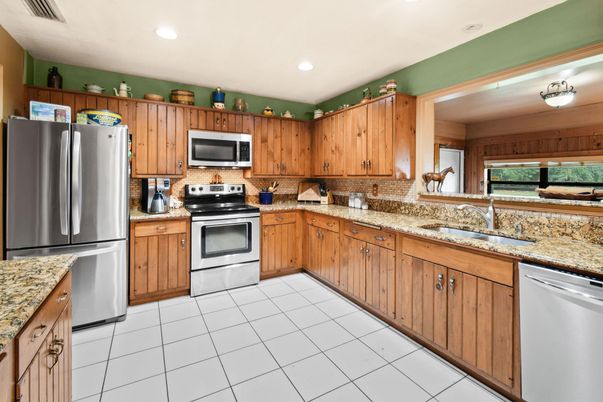 Interior, Kitchen, Recessed Lighting, Stainless Steel Appliances