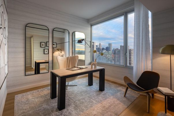 Home Office, Interior, Wood Texture Flooring