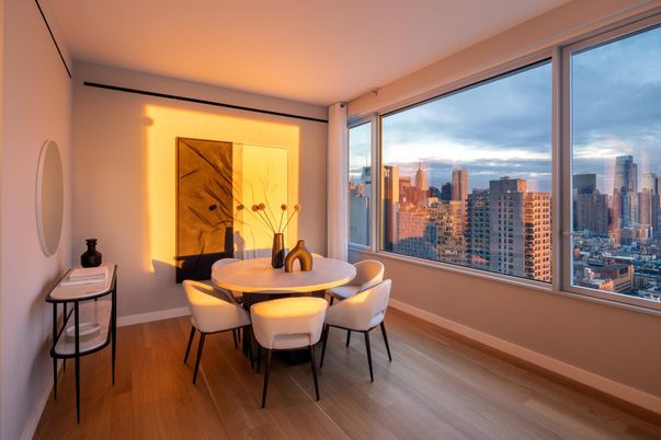 Dining room, Interior, Wood Texture Flooring