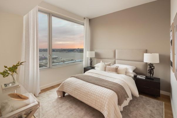 Bedroom, Interior, Water, Wood Texture Flooring