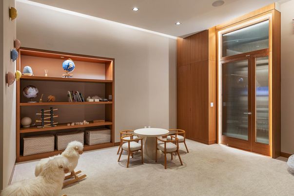 Dining room, Interior, Recessed Lighting