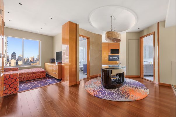 Bedroom, Interior, Kitchen, Pendant Lights, Recessed Lighting, Wood Texture Flooring