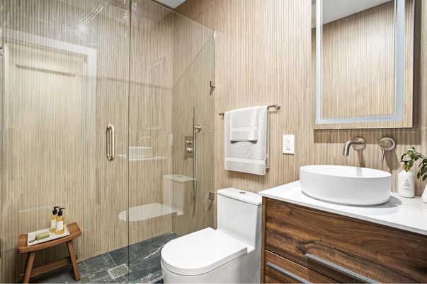 Bathroom, Glass Shower, Interior
