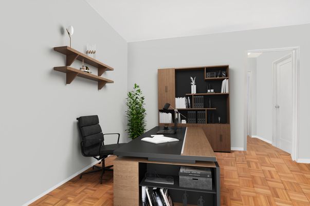 Home Office, Interior, Wood Texture Flooring
