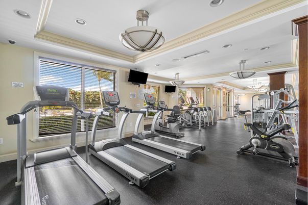 Fitness Equipment, Gym, Interior, Pendant Lights, Recessed Lighting